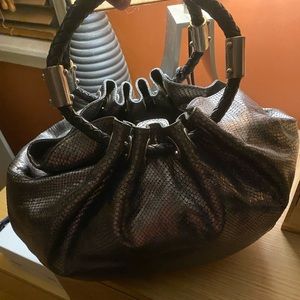 Silver Michael Kors bag with matching wallet